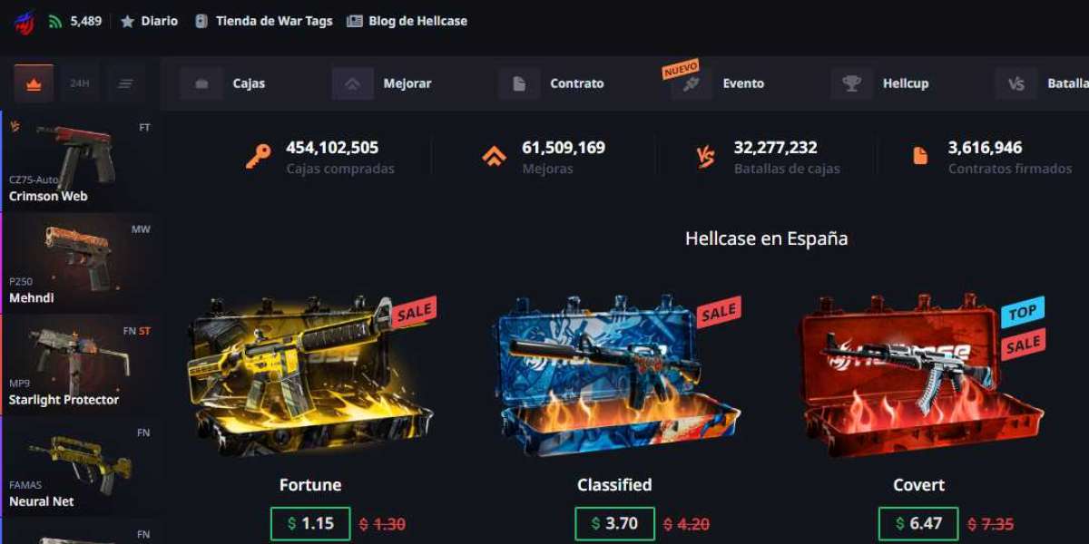 Hellcase en España: Descubriendo el arte de abrir cajas en CS2 y CS